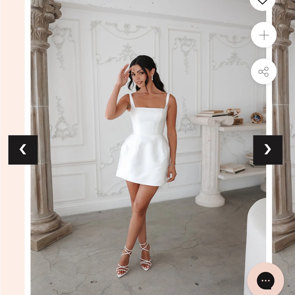 BRAND NEW Untamed Petals Elegant White Sleeveless Dress